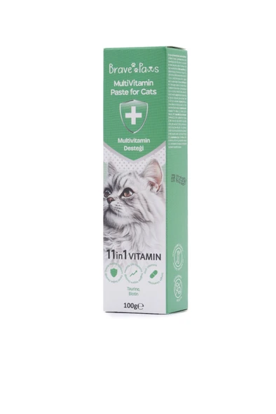 Brave Paws Multivitamin Paste for Cats Günlük Vitamin Desteği 100 Gr - Resim 3