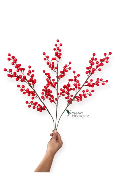 64 cm Yapay Yılbaşı Kokina Dalı - Resim 6