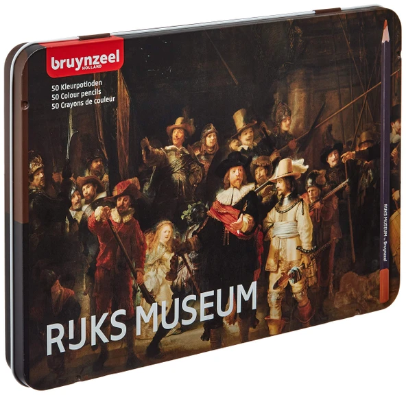 Bruynzeel The Night Watch 50 li Kuru Boya Kalemi Metal Kutulu ürün görseli 1