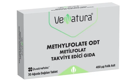 Venatura Metilfolat ODT 400mcg 30 Tablet ürün görseli