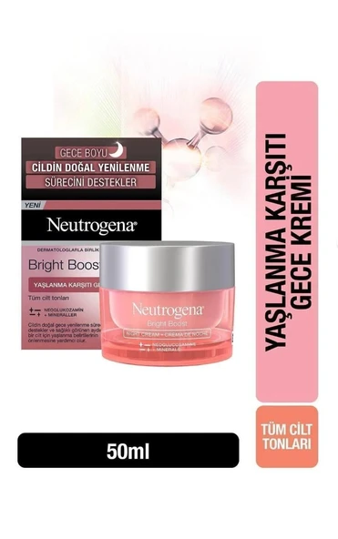 Neutrogena Bright Boost Yaşlanma Karşıtı Gece Kremi 50 Ml - 2