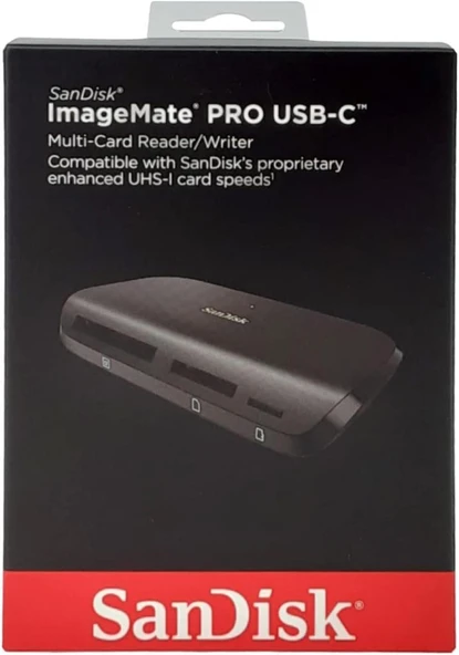 SanDisk ImageMate PRO USB-C Multi-Card Kart Okuyucu SDDR-A631-GNGNN, Siyah Teşhir