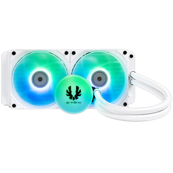Bitfenix Sakiel 240 Beyaz ARGB 240mm BFW-SKL-240-WW27A-RP AMD / INTEL İşlemci Sıvı Soğutucu - 2