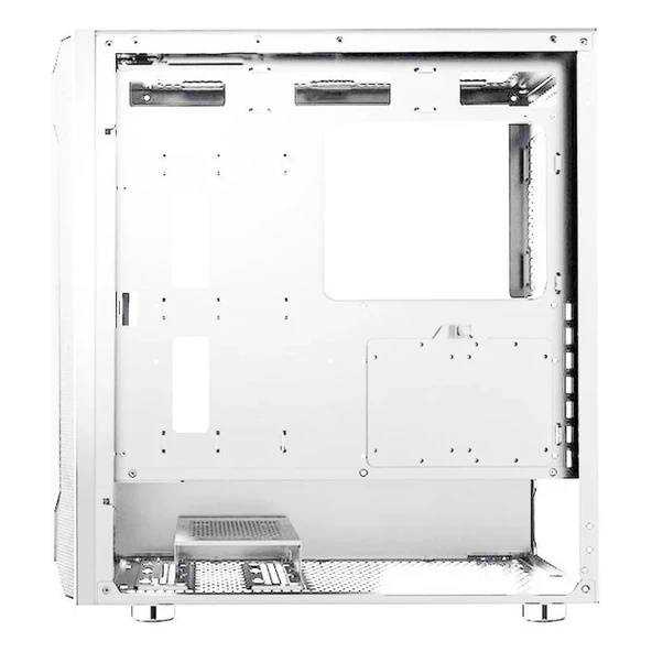 PowerBoost VK-G3701W USB 3.2 ARGB ATX Mid Tower Beyaz Kasa - Resim 4