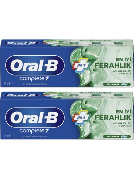 Oral-B complete 7 Üstün Ferahlık Diş Macunu 75 ml x 2 Adet