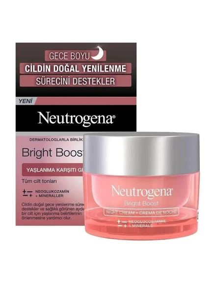 Neutrogena Bright Boost Yaşlanma Karşıtı Gece Kremi 50 Ml