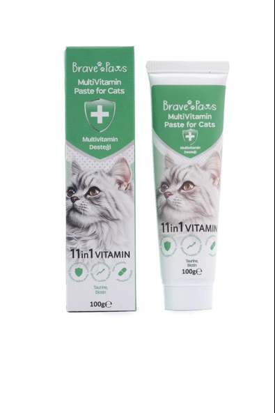 Brave Paws Multivitamin Paste for Cats Günlük Vitamin Desteği 100 Gr - 2