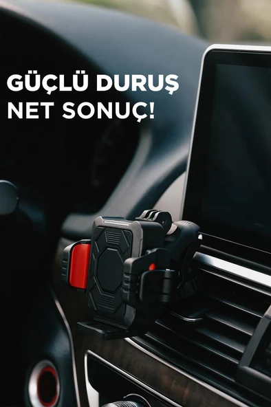 TORİMA JX-063 Siyah Plastik Motosiklet Sabitleyici  360° Döner Telefon Tutucu - Resim 3