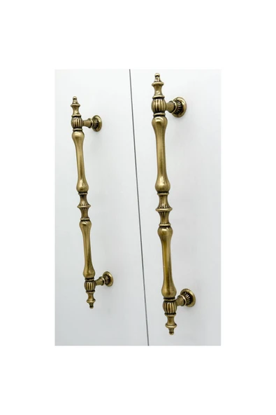 Şehzade Antik Sarı Mobilya Dolap Mutfak Çekmece Kulpu 96 Mm (9,6 Cm) 2 Adet - Resim 5