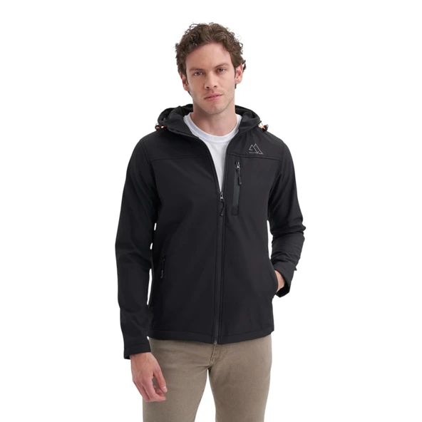 Outdoor Serisi Slim Fit Softshell Baharlık Mont-10470 - Resim 3