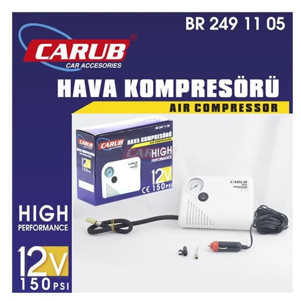 Carub BR2491105 12V 150 PSI Hava Kompresörü - Resim 3