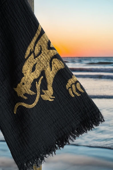 Varol Organik %100 Pamuk Kimono Yaka Sabalık Bornoz - Viserion - Resim 8