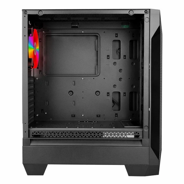 PowerBoost VK-Z002B USB 3.2 ARGB eATX Mid Tower Siyah Kasa - Resim 4