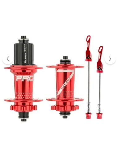 BİKE SKY  HASSN'S PRO 7 32H Kırmızı  Ön-Arka Jant Göbek Takımı, Göbek Seti