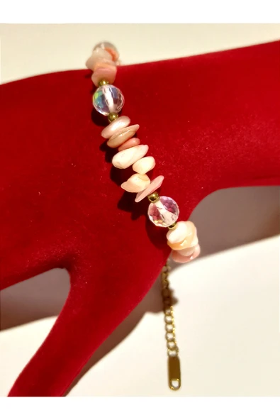 Monalisa Home  Lüks Gösterişli Renkli Doğal Taş Bileklik ürün görseli 1