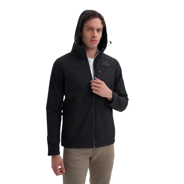 Outdoor Serisi Slim Fit Softshell Baharlık Mont-10470 - Resim 4