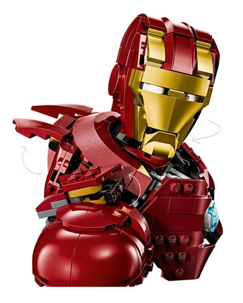 Lego Marvel Iron Man MK4 Büstü 76327 - 5