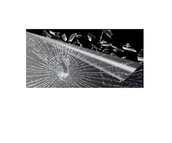 Güvenlik Şeffaf Cam Filmi 50 Micron Kırılmaz 2 Mil 100 Cm x 5 Metre - 5