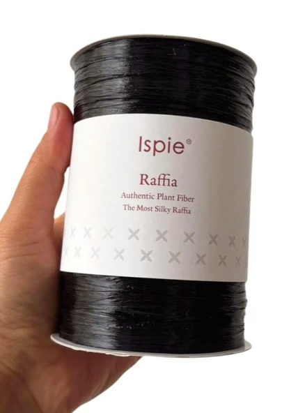 Angel Çanta Aksesuar İspie Rafya 226A Parlak Siyah Renk