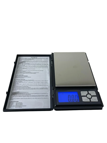 Diamond Dijital Göstergeli Notebook Hassas Kuyumcu Terazisi (500 Gr-0.01)