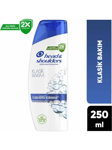 Head&Shoulders Klasik Bakım Şampuan 250 ml 2 Adet Şampuan
