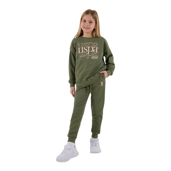 Kız Çocuk Haki Eşofman Takımı ürün görseli