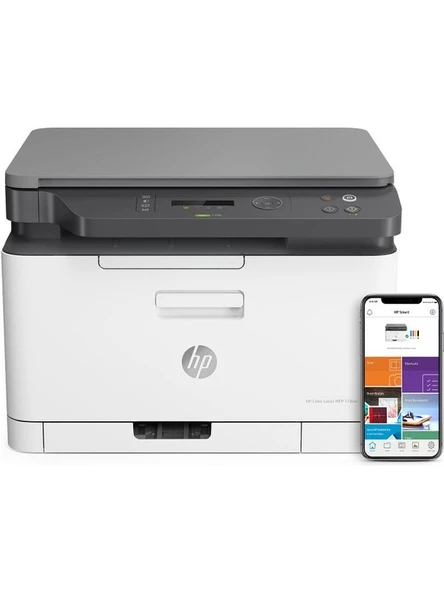 Color Laser MFP 178NW Tarayıcı + Fotokopi + Wi-Fi Renkli Lazer Yazıcı 4ZB96A - 1