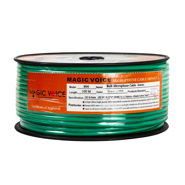 Magicvoice Mi̇krofon Kablosu Stereo 1. Kali̇te 100 Metre - Resim 3