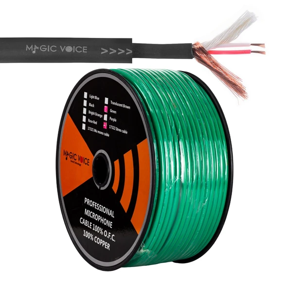 Magicvoice Mi̇krofon Kablosu Stereo 1. Kali̇te 100 Metre ürün görseli 1