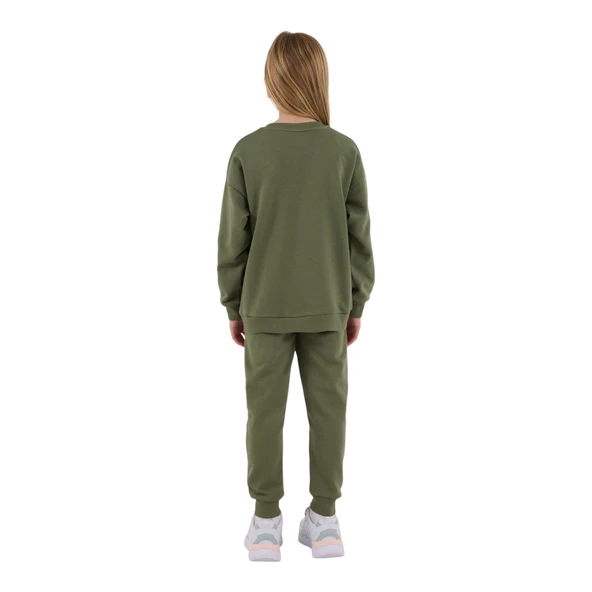 Kız Çocuk Haki Eşofman Takımı - Resim 7