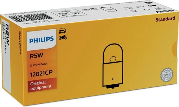 Philips 67 Ampul 12V5W 12821CP - 10 Adet - 1