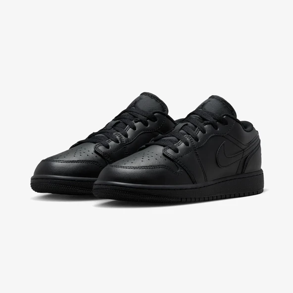 NİKE Jordan Air 1 Low Genç Çocuk Siyah Spor Ayakkabı - 2