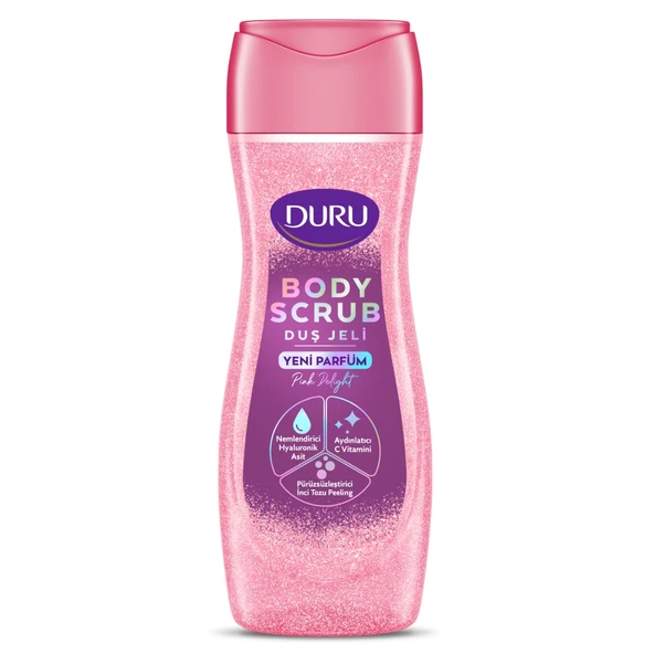 Duru Duş Jeli Body Scrub Pink Delight 450 Ml Yeni - 1