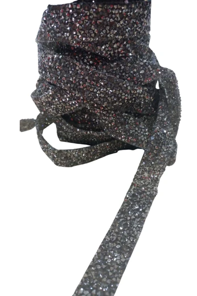 Silikonlu Yapıştırma Taş 1 cm Siyah 5 Metre - 1