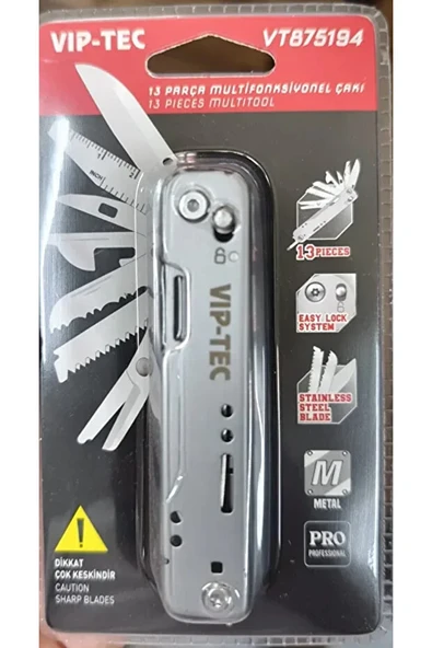 13 Fonksiyonlu Çelik Multitool Çakı - 4