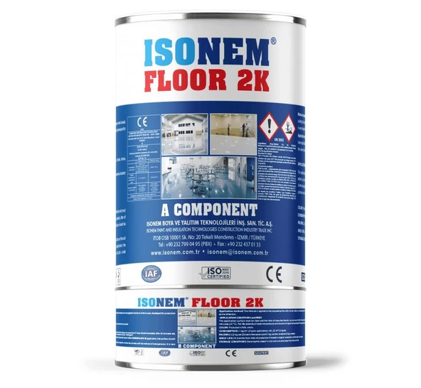 İsonem Floor 2K Solventsiz Epoksi Zemin Boyası 5 Kg Şeffaf ürün görseli