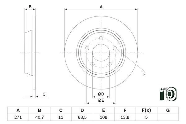 ARKA FREN DISK AYNA FOCUS IV 17>  JX612A315AEA-2196429 ürün görseli
