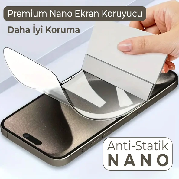 Xiaomi REDMİ NOTE 8 PRO Uyumlu Nano Ekran Koruyucu Şeffaf Hd Esnek 250UM Kalın - MAXXPRO - 2