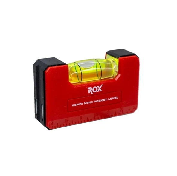 Rox 0280 Mıknatıslı Cep Tipi Mini Su Terazisi 65 mm ürün görseli