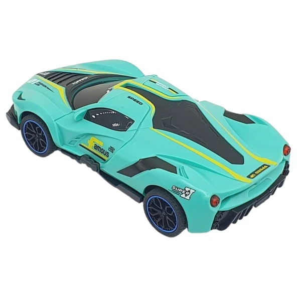 Sürtmeli Drift Arabalar 15 cm - D400-52 - Turkuaz - Resim 2