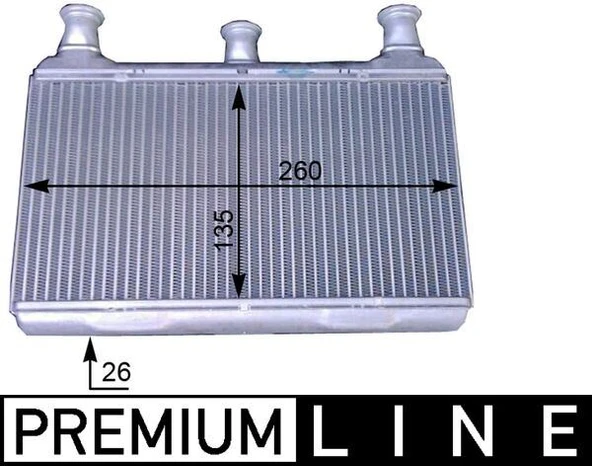 KALORIFER RADYATORU PREMIUM LINE BMW E60 E63 E64 64116933921 64116933922 ürün görseli