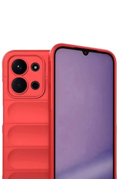 Lİtae Trend BFS Xiaomi Redmi 15C 4G Optimum Silikon - Kırmızı - 2