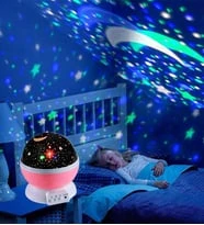 Monalisa Home Dönen Star Mastar Star Projeksiyon LED Gece Lambası USB Tavan Yıldız Yansıtma Işığı