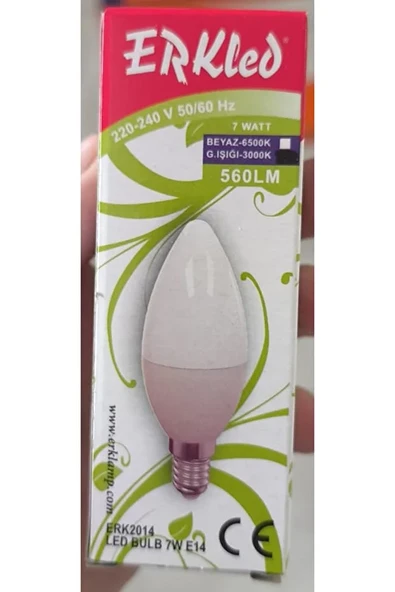 7W E14 LED Ampul Mum Tipi - 3