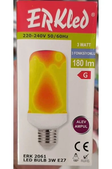 3W E27 LED Alev Ampul 3 Fonksiyonlu - 4