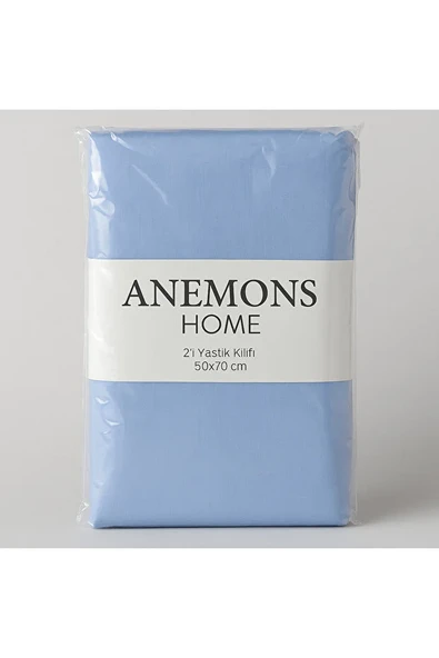 2li Yastık Kılıfı 50x70 cm , Mavİ - 2