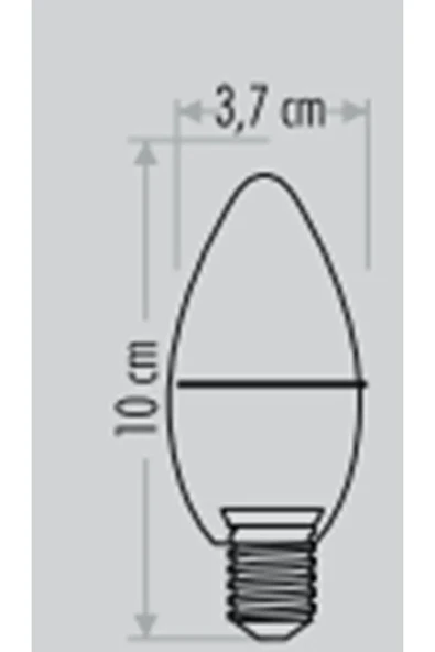 7W E14 LED Ampul Mum Tipi - 2
