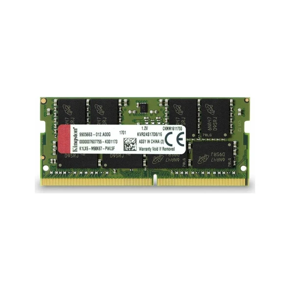 Kingston Valueram 16GB 2400Mhz DDR4 CL17 Notebook RAM KVR24S17D8/16 ürün görseli 1