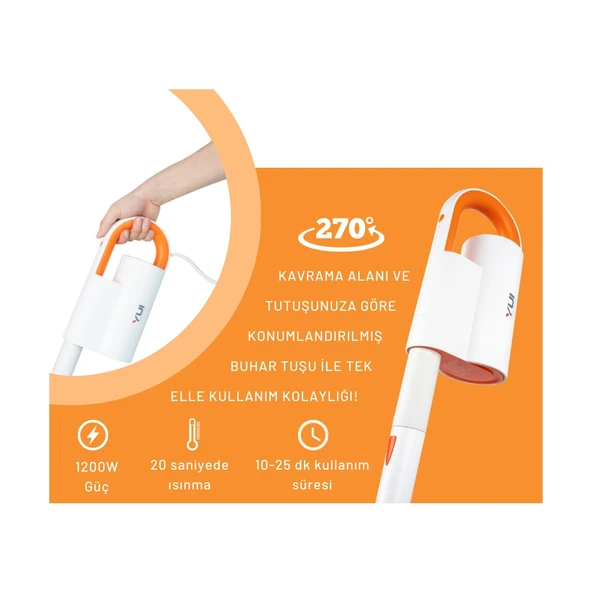 Nv602 Çok Fonksiyonlu Buharlı Temizlik Makinesi - Buharlı Temizleyici (Yui Türkiye Garantili) - 7