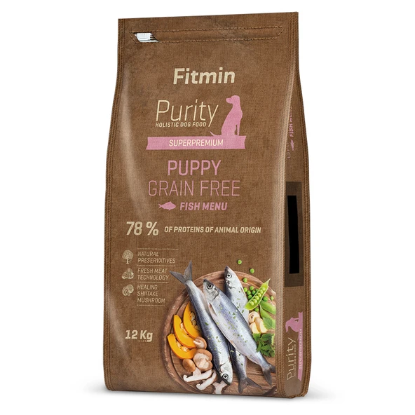 Fitmin Purity Taze Balık Etli Yavru Köpek Maması 12 Kg ürün görseli 1